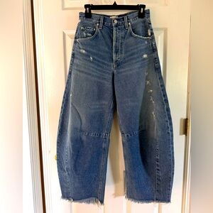 Citizens Of Humanity Distressed Blue High Rise Jeans